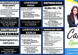 Info Loker Cengkareng Hari Ini